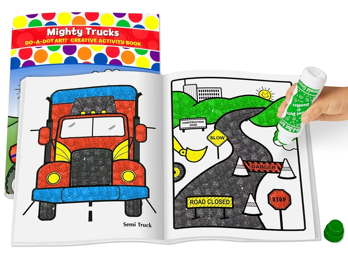 Do-A-Dot Art!® Mighty Trucks Activity Book - US 9437
