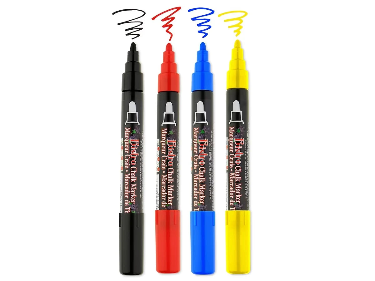 Wet-Erase Chalk Markers - Set of 4 - US 7086