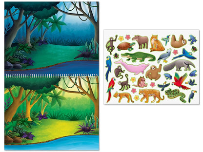 Animal Habitats Reusable Sticker Pad - US 9138