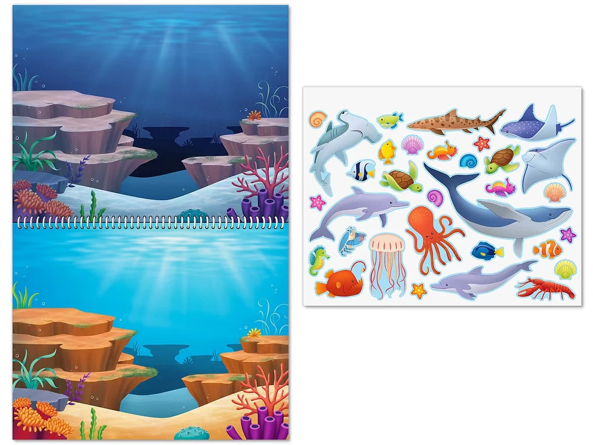 Animal Habitats Reusable Sticker Pad - US 9138