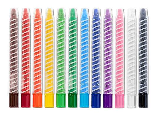 Twisty Stix Oil Pastels - Set of 12 - US 6191