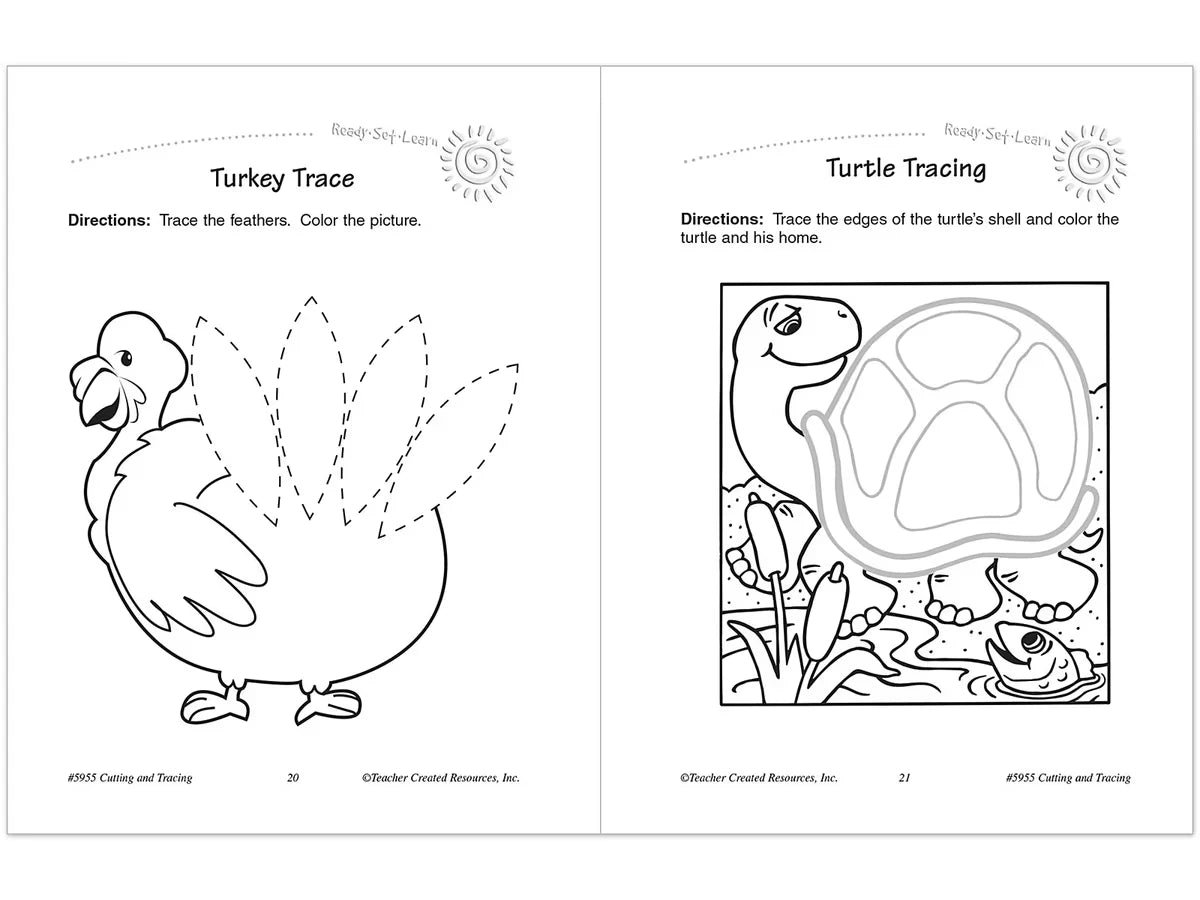 Cutting & Tracing Activity Book - US 8444