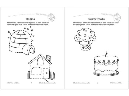 Trace & Color Activity Book - US 2389