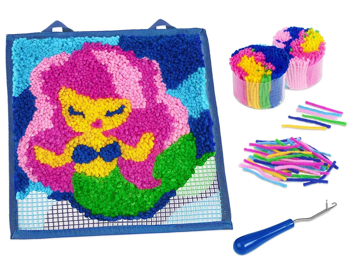 Mermaid Latch Hook Craft Kit - US 5870