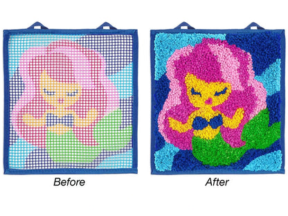 Mermaid Latch Hook Craft Kit - US 5870