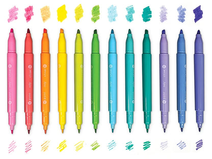 Pastel Dual-Tip Markers - Set of 12 - US 6765