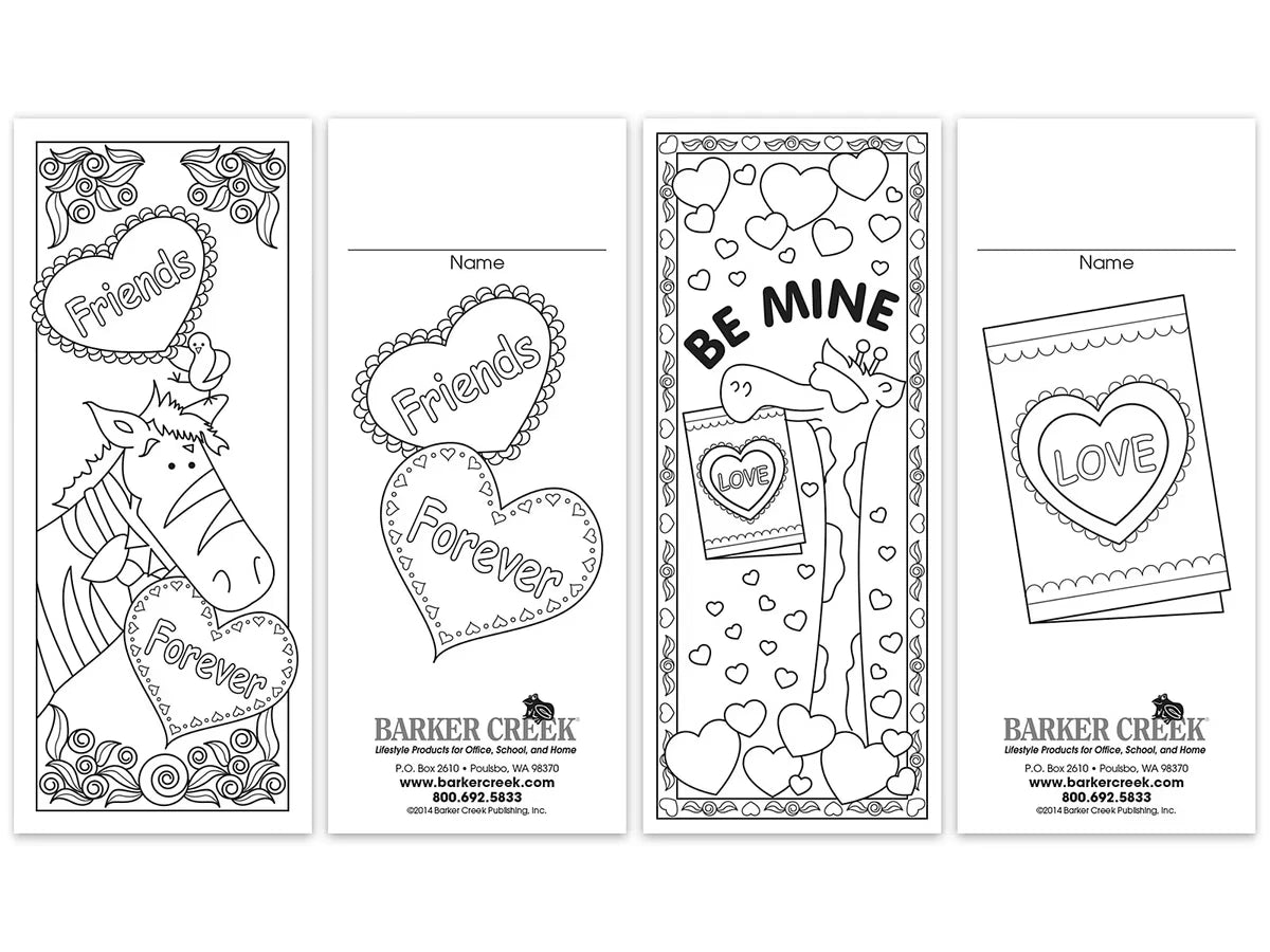 Design-Your-Own Valentine’s Day Bookmarks - US 2813