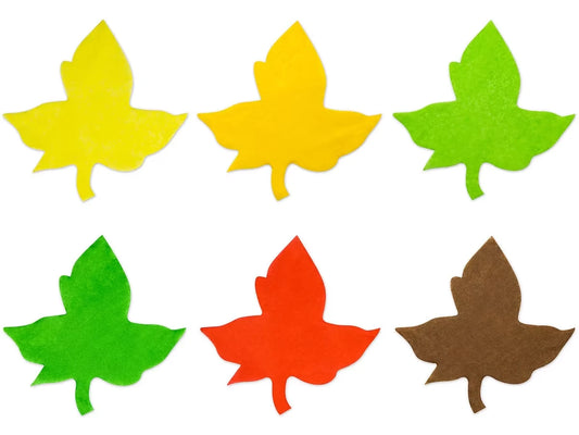 Leaf-Shaped Tissue Paper Accents - US 8227