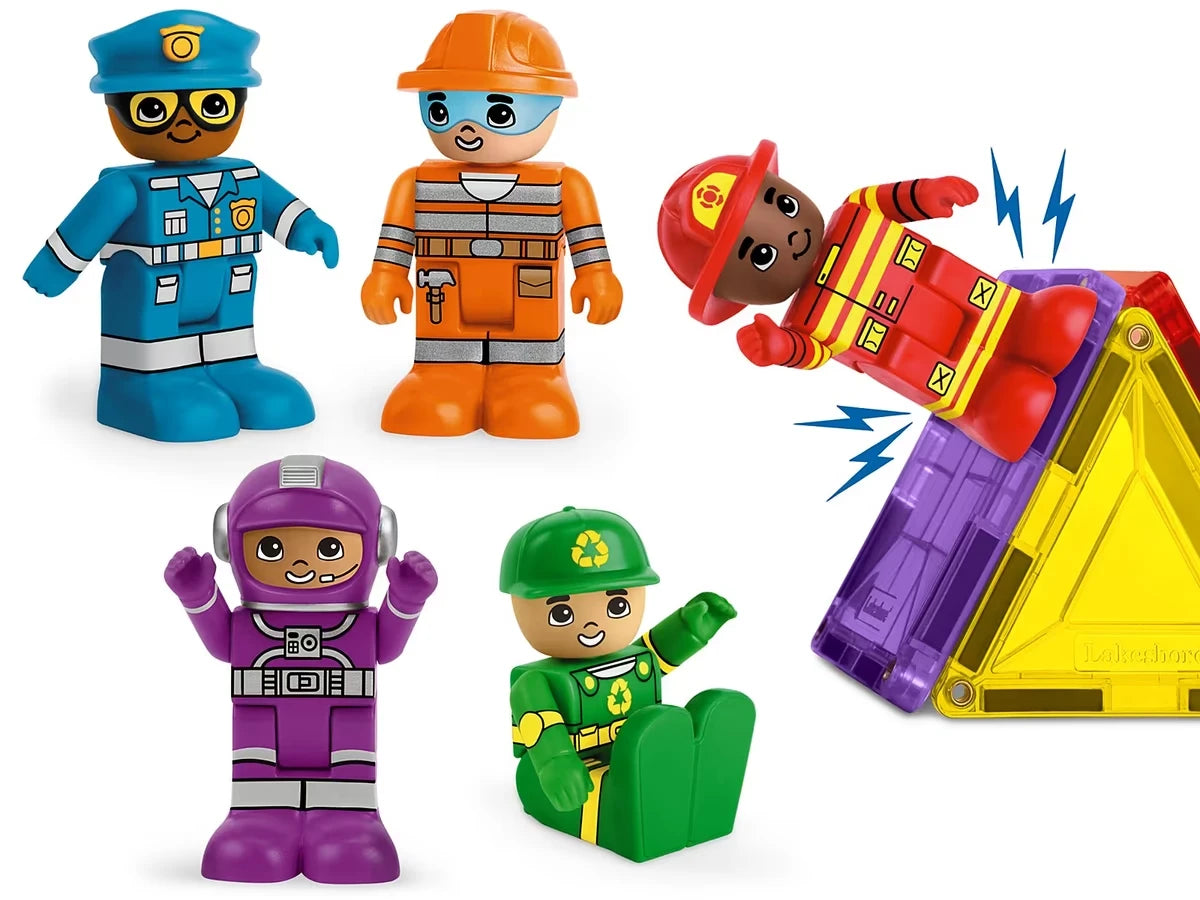 Magnetic Wonder Tiles® - Community Helpers - US 4695
