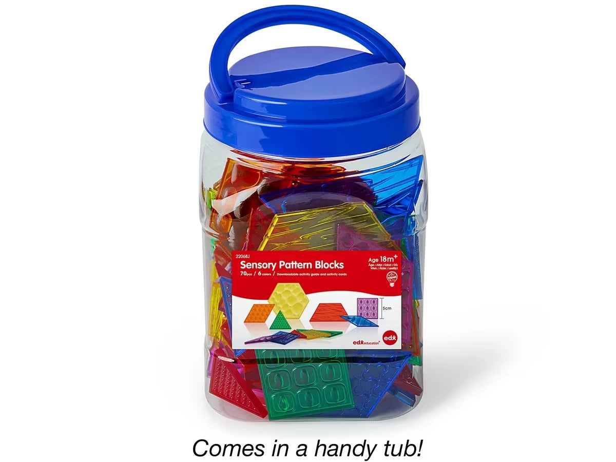 Translucent Sensory Pattern Blocks - US 5163