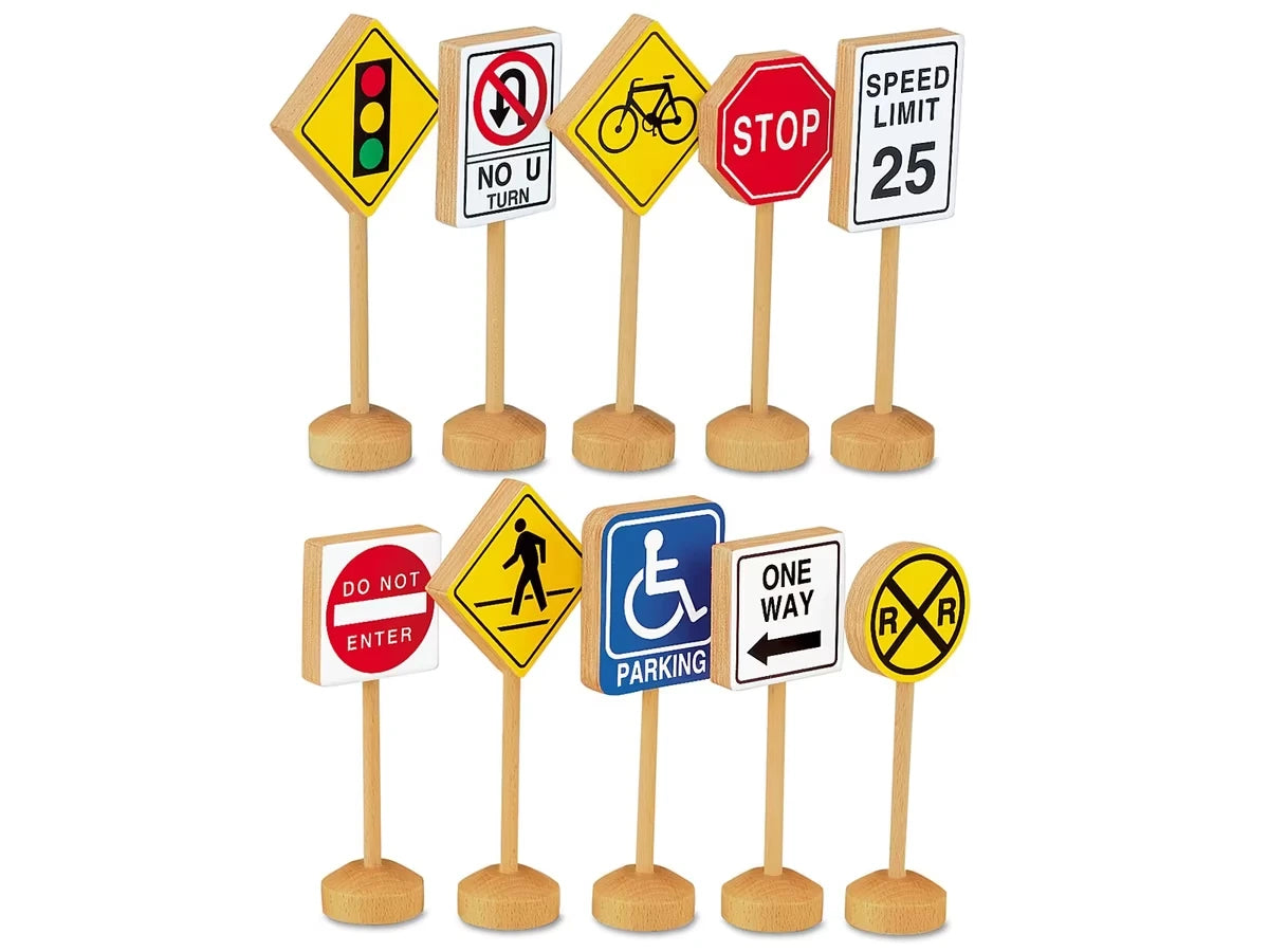 Block Play Traffic Signs - US 2257