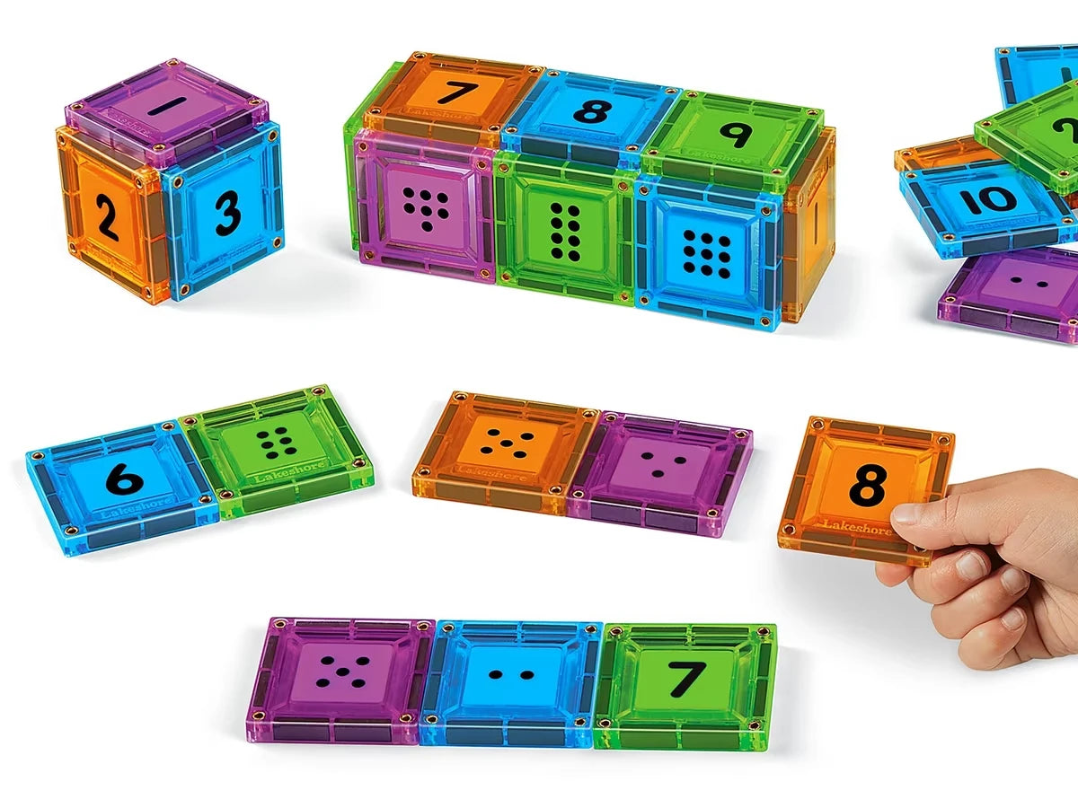 Double-Sided Magnetic Number Tiles - US 8613