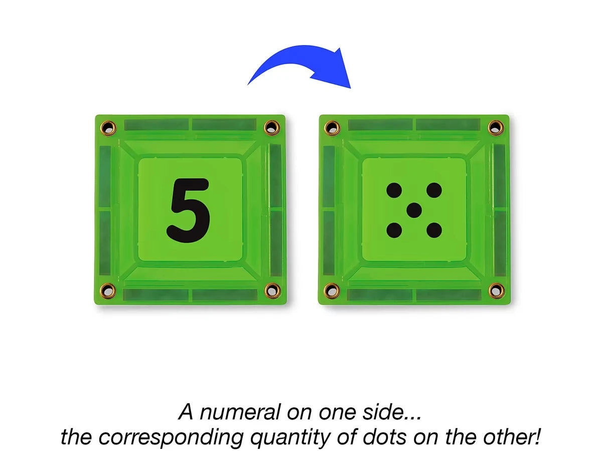 Double-Sided Magnetic Number Tiles - US 8613