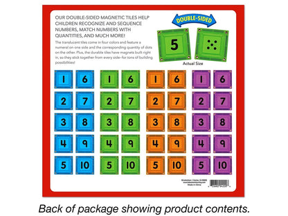 Double-Sided Magnetic Number Tiles - US 8613
