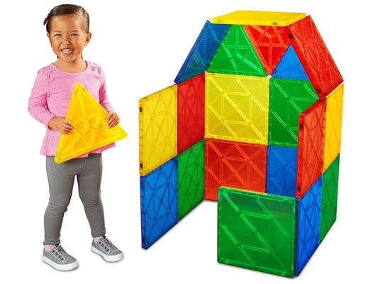 Jumbo Magnetic Building Tiles - US 6735