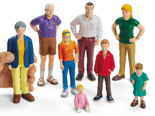 Lakeshore Block Play People - Caucasian Family - US 3624