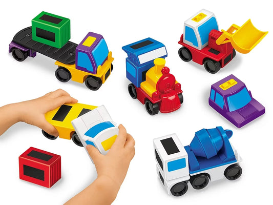 Build & Play Magnetic Vehicles - US 7771