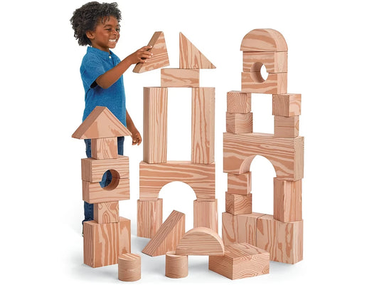 Looks Like Wood! Giant Soft Building Blocks - US 8560