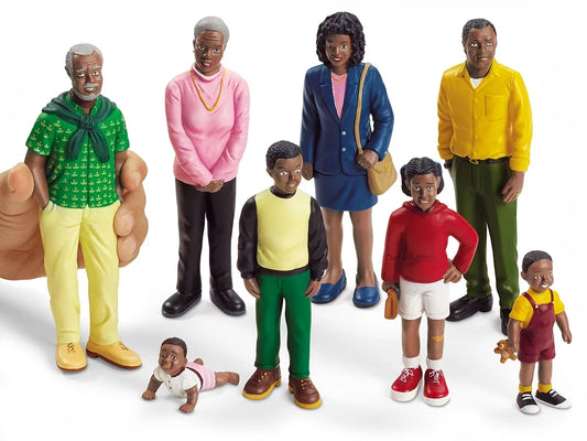 Lakeshore Block Play People - African American Family - US 9341