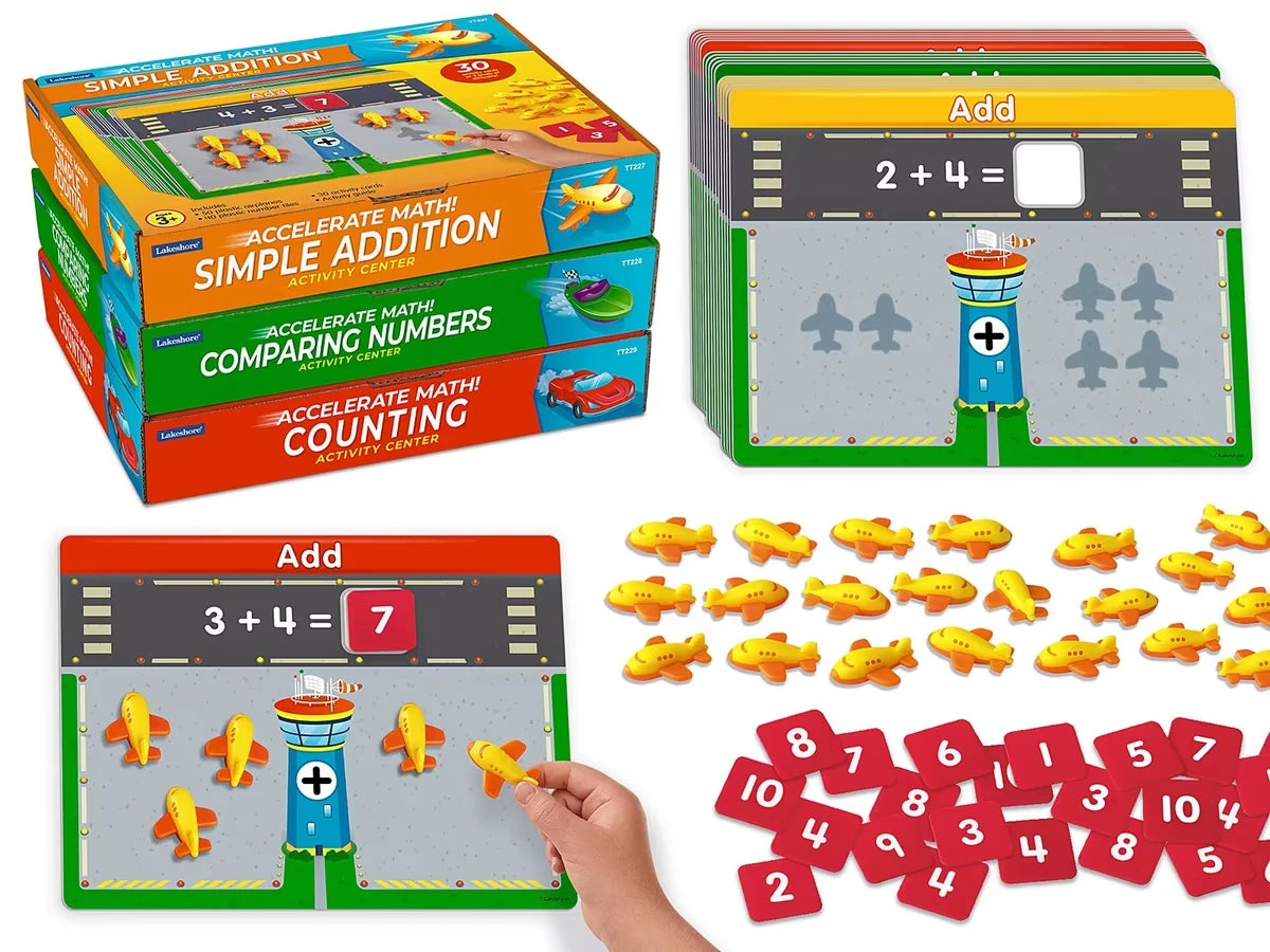Accelerate Math! Activity Centers - Complete Set - US 4546
