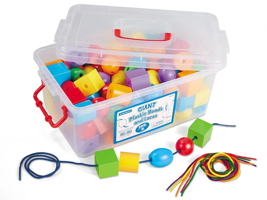 Giant Plastic Beads and Laces - US 2400