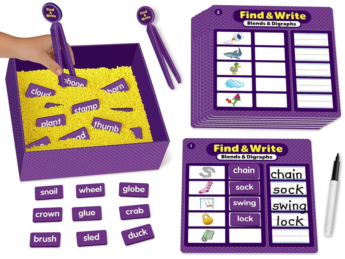 Find & Write Blends & Digraphs Activity Center - US 1827