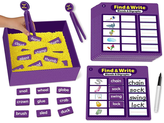 Find & Write Blends & Digraphs Activity Center - US 1827