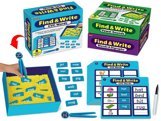 Find & Write Phonics Activity Centers - Complete Set - US 7132