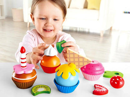 Create-A-Cupcake Wooden Playset - US 8477