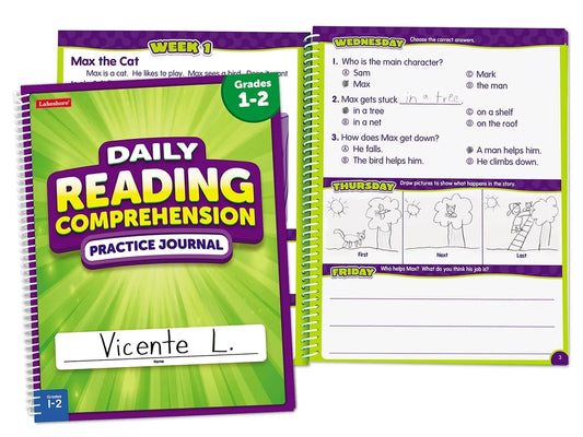 Reading Comprehension Daily Practice Journal - Gr. 1-2 - US 8914
