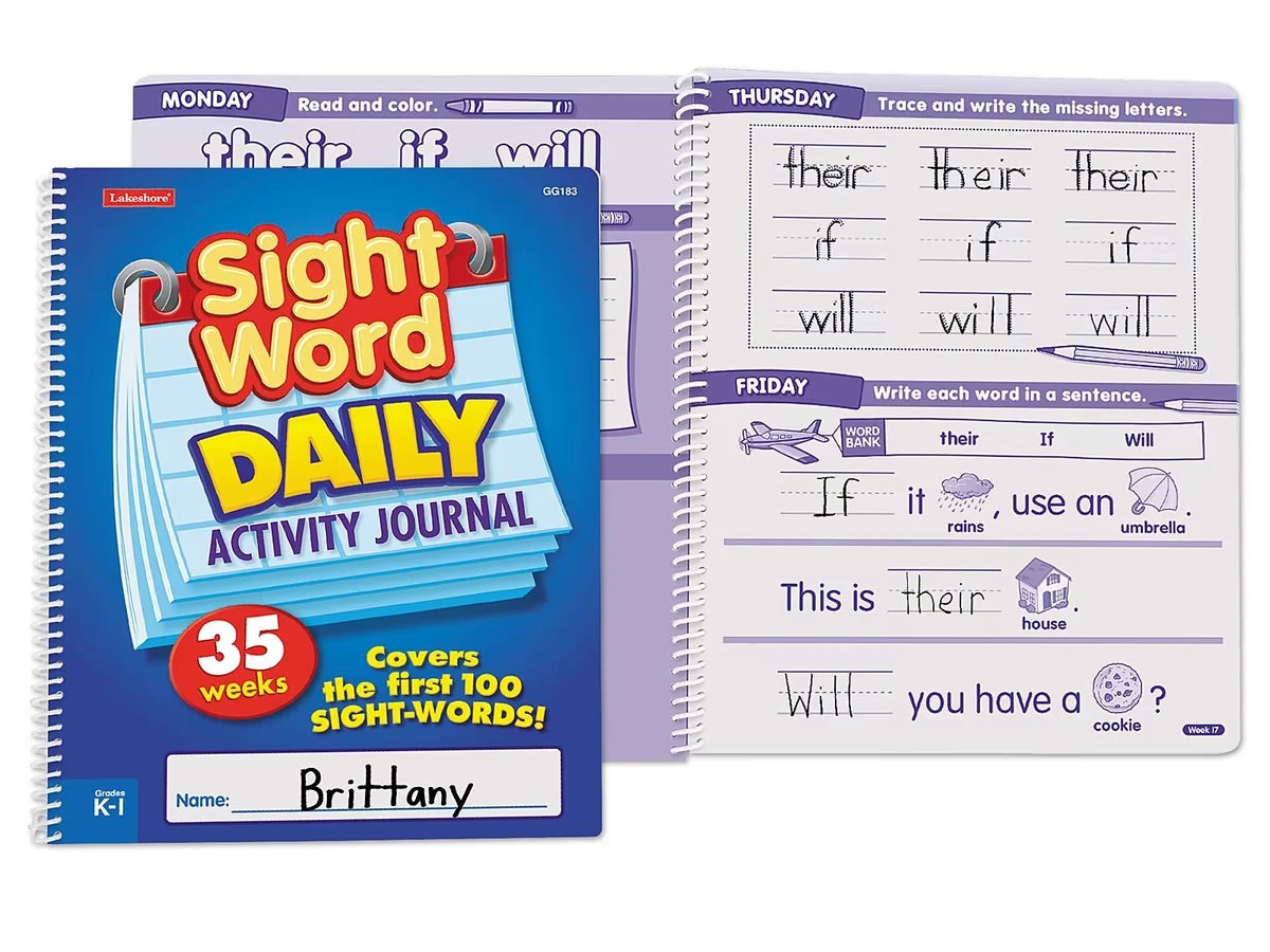 Sight-Word Daily Activity Journal - US 2783