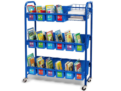 Leveled Library Mobile Storage Cart - US 6713