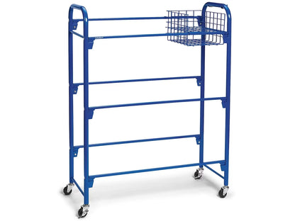 Leveled Library Mobile Storage Cart - US 6713