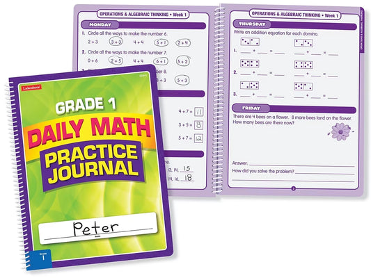 Daily Math Practice Journal - Gr. 1 - US 6790