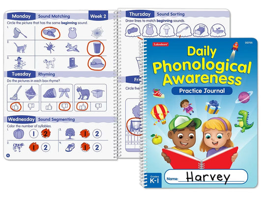 Daily Phonological Awareness Practice Journal - US 8309