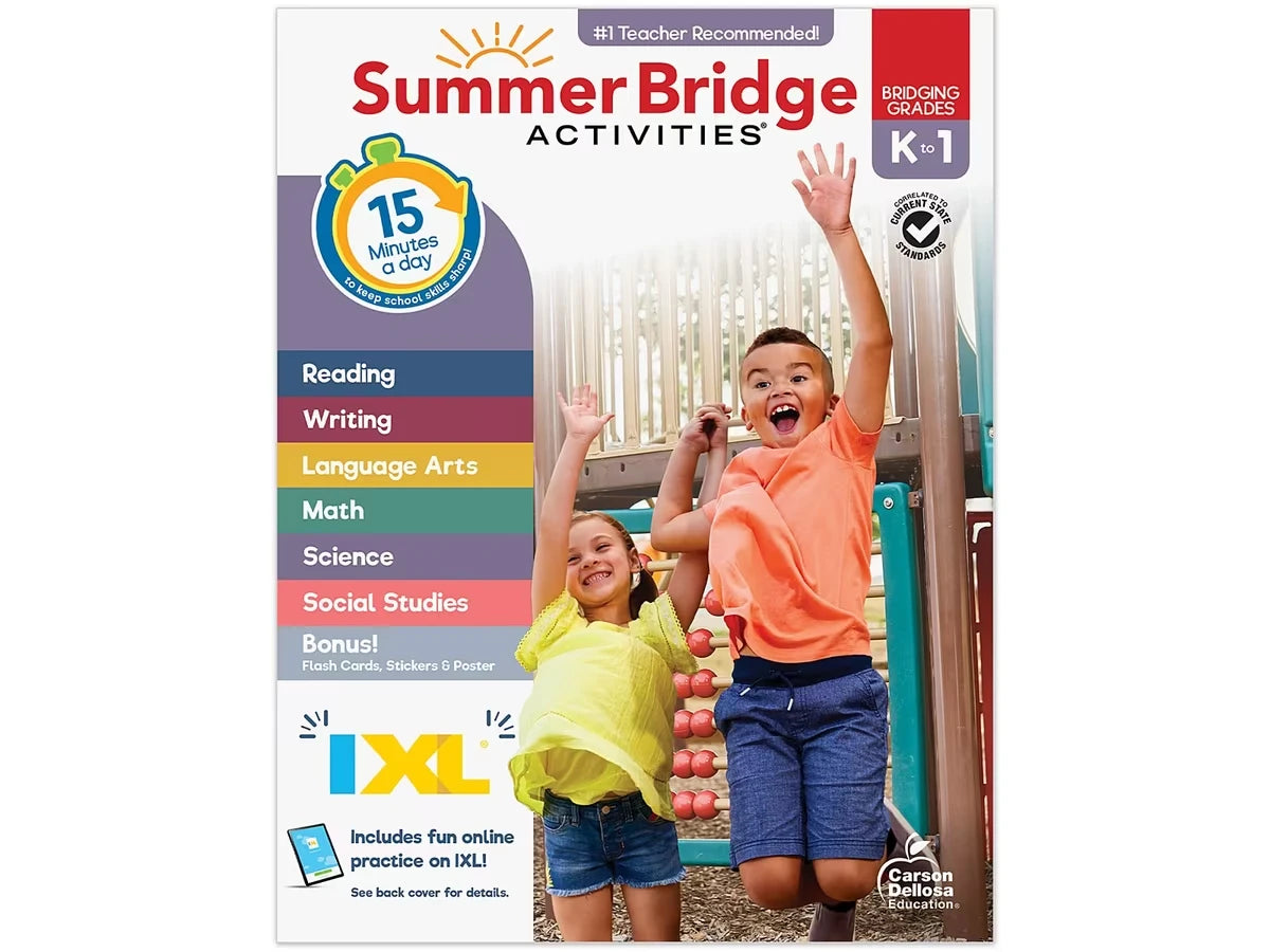 Summer Bridge Activities Workbook - K-Gr. 1 - US 9862