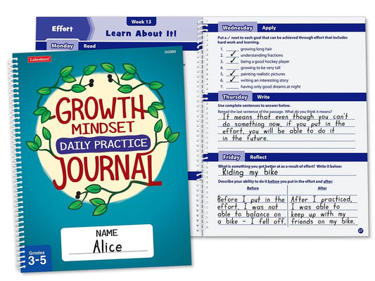 Growth Mindset Daily Practice Journal - Gr. 3-5 - US 9019