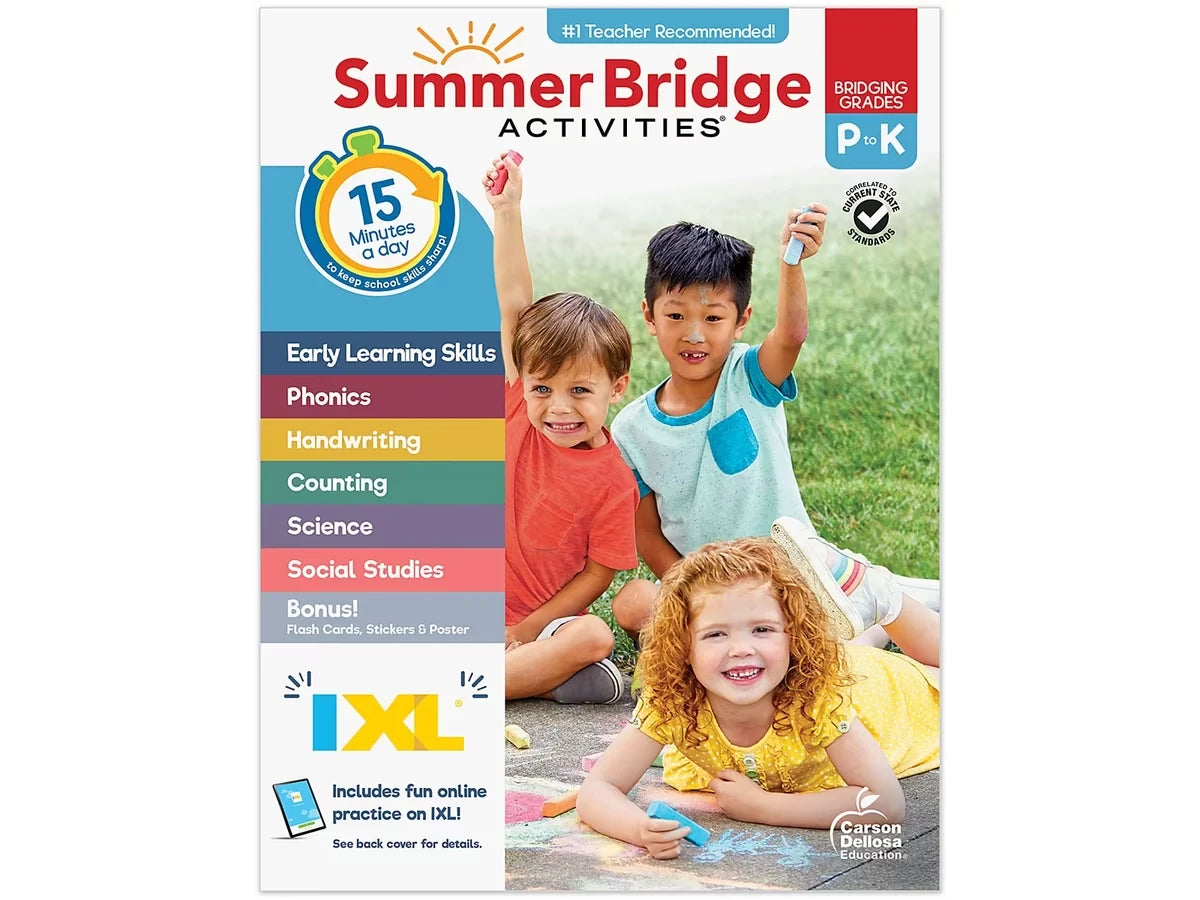 Summer Bridge Activities Workbook - Pre K-K - US 6017