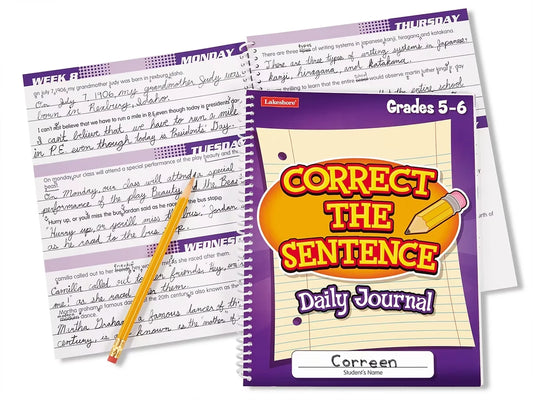 Correct the Sentence! Daily Journal - Gr. 5-6 - US 4681