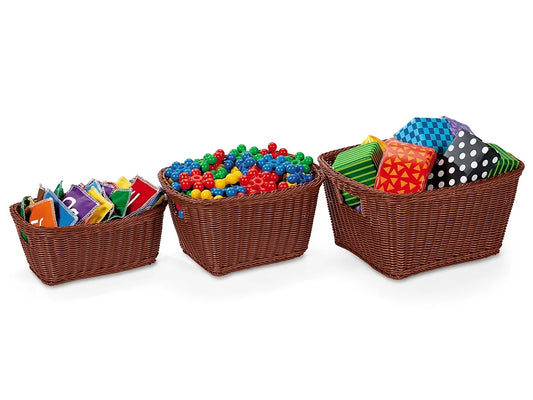 Dishwasher-Safe Plastic Baskets - Dark Brown - US 8208