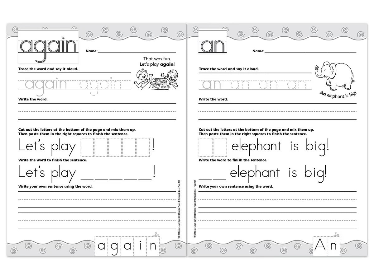 Sight-Word Writing Practice Workbook - US 4941