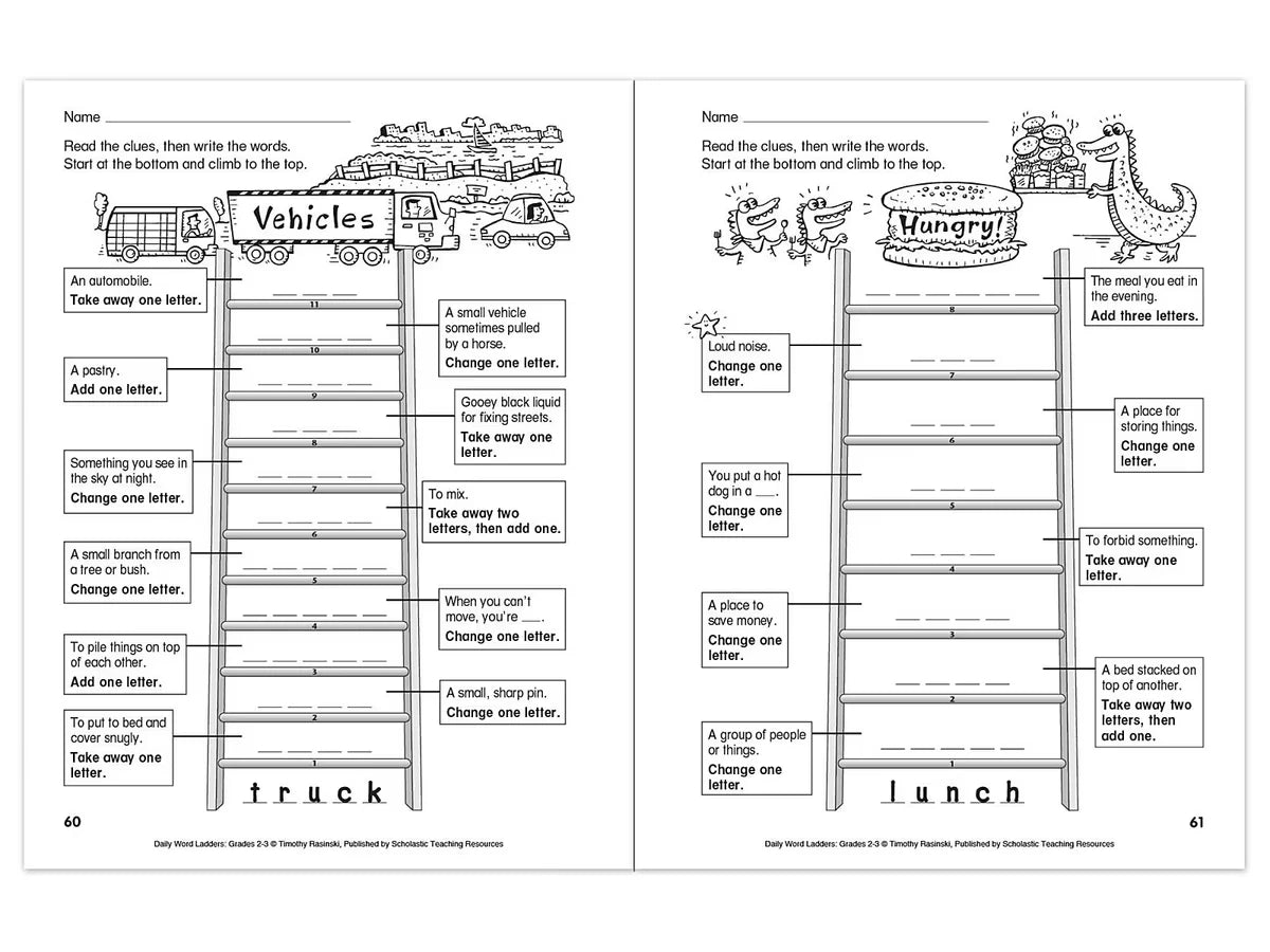 Daily Word Ladders Workbook - Gr. 2-3 - US 7564