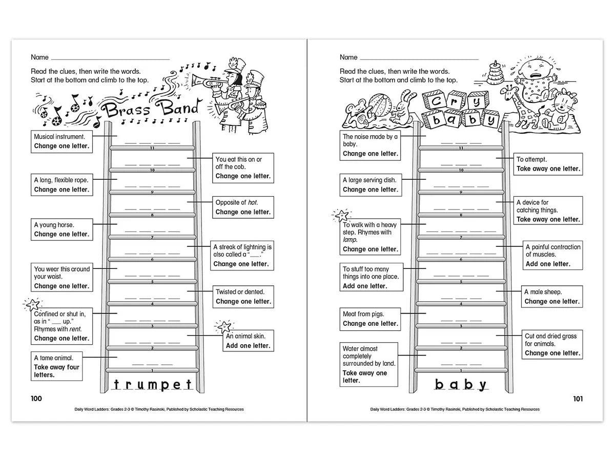 Daily Word Ladders Workbook - Gr. 2-3 - US 7564
