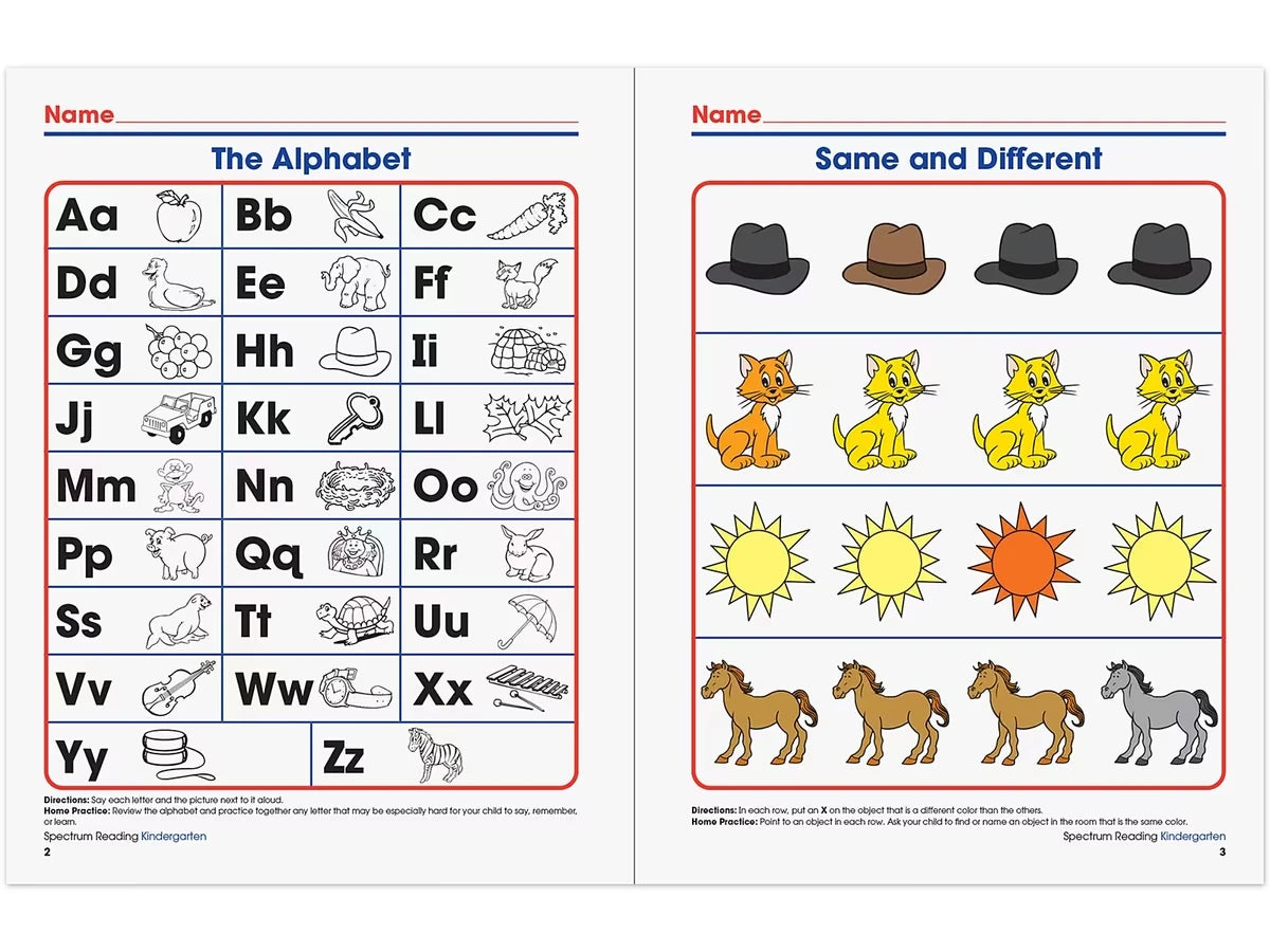 Spectrum® Reading Workbook - Kindergarten - US 9152