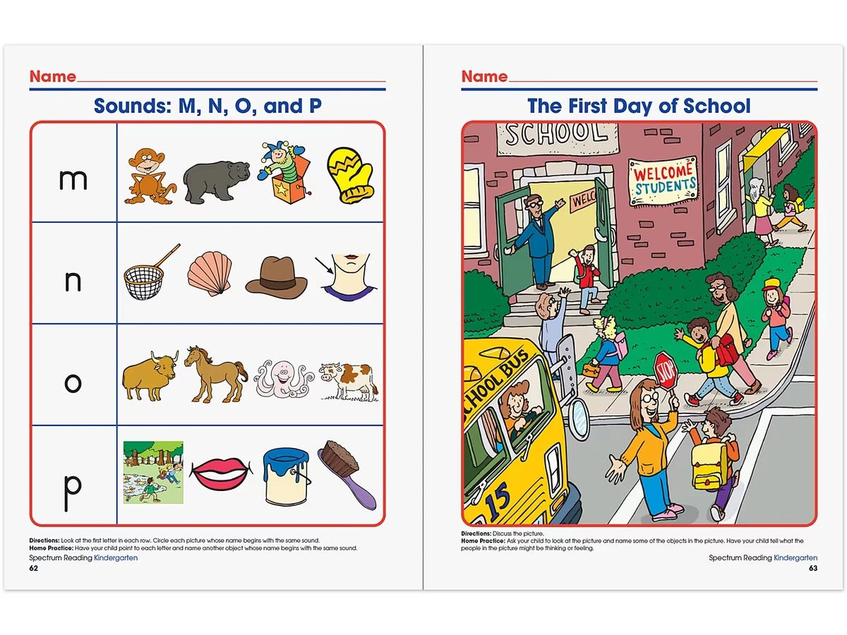 Spectrum® Reading Workbook - Kindergarten - US 9152