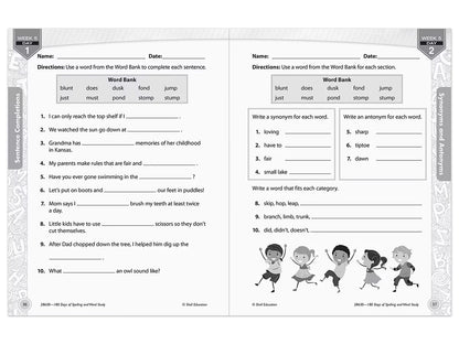 180 Days of Spelling Workbook - Gr. 2 - US 8371