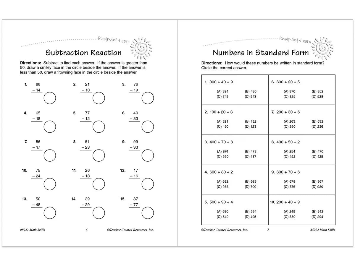 Math Skills Workbook - Gr. 3 - US 9549
