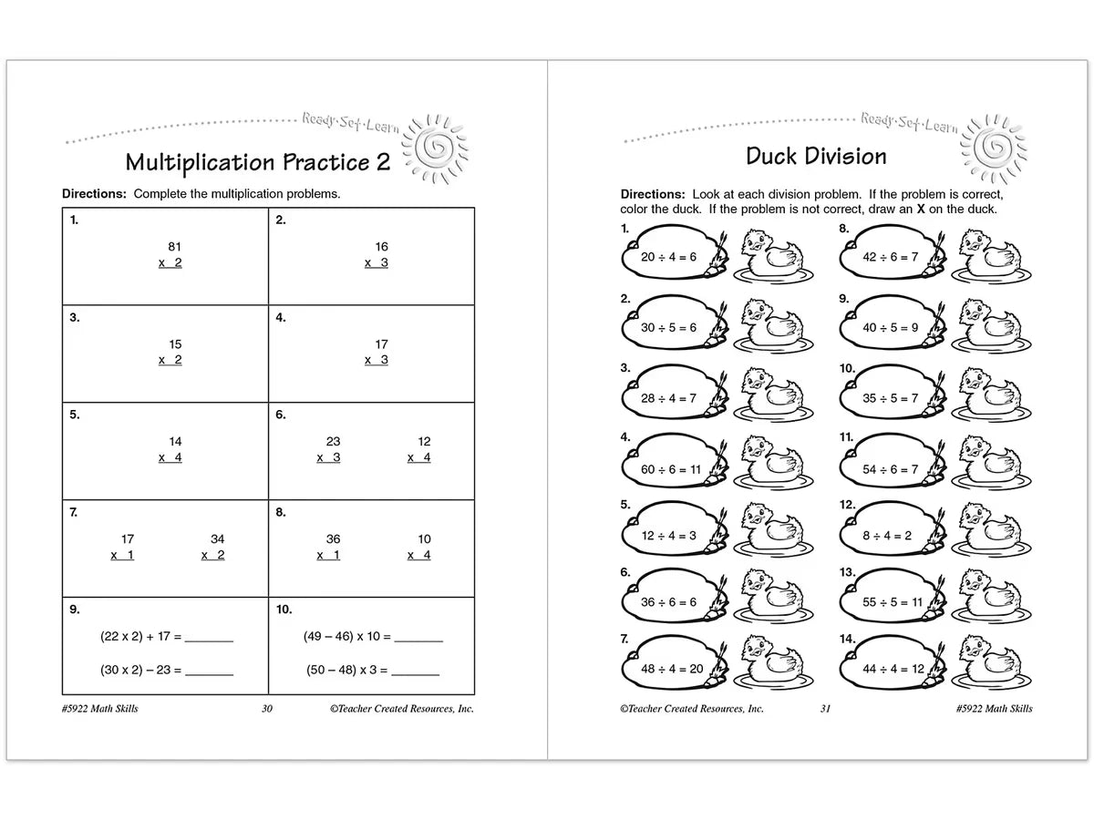 Math Skills Workbook - Gr. 3 - US 9549