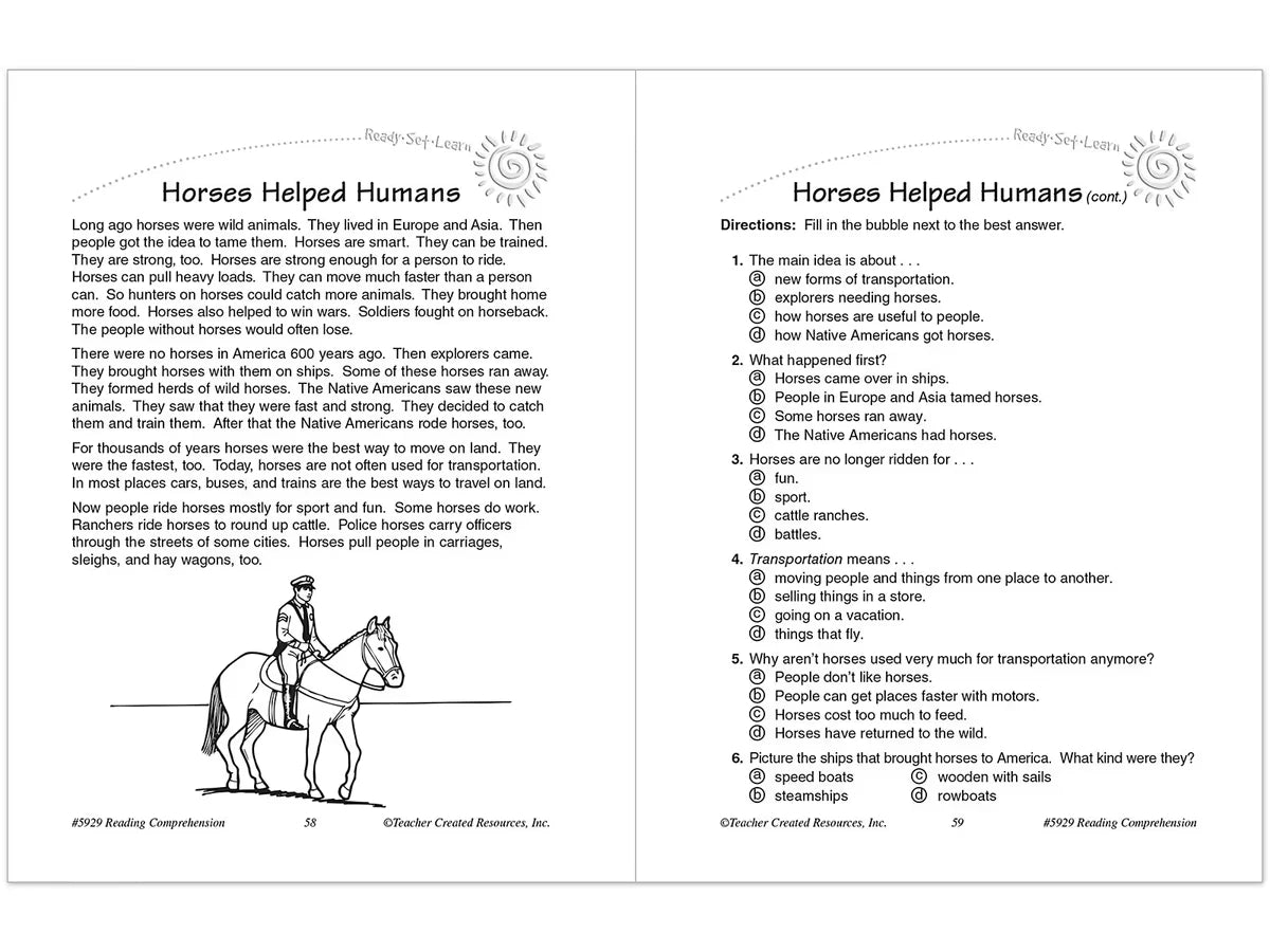 Master Reading Comprehension Workbook - Gr. 3 - US 5592