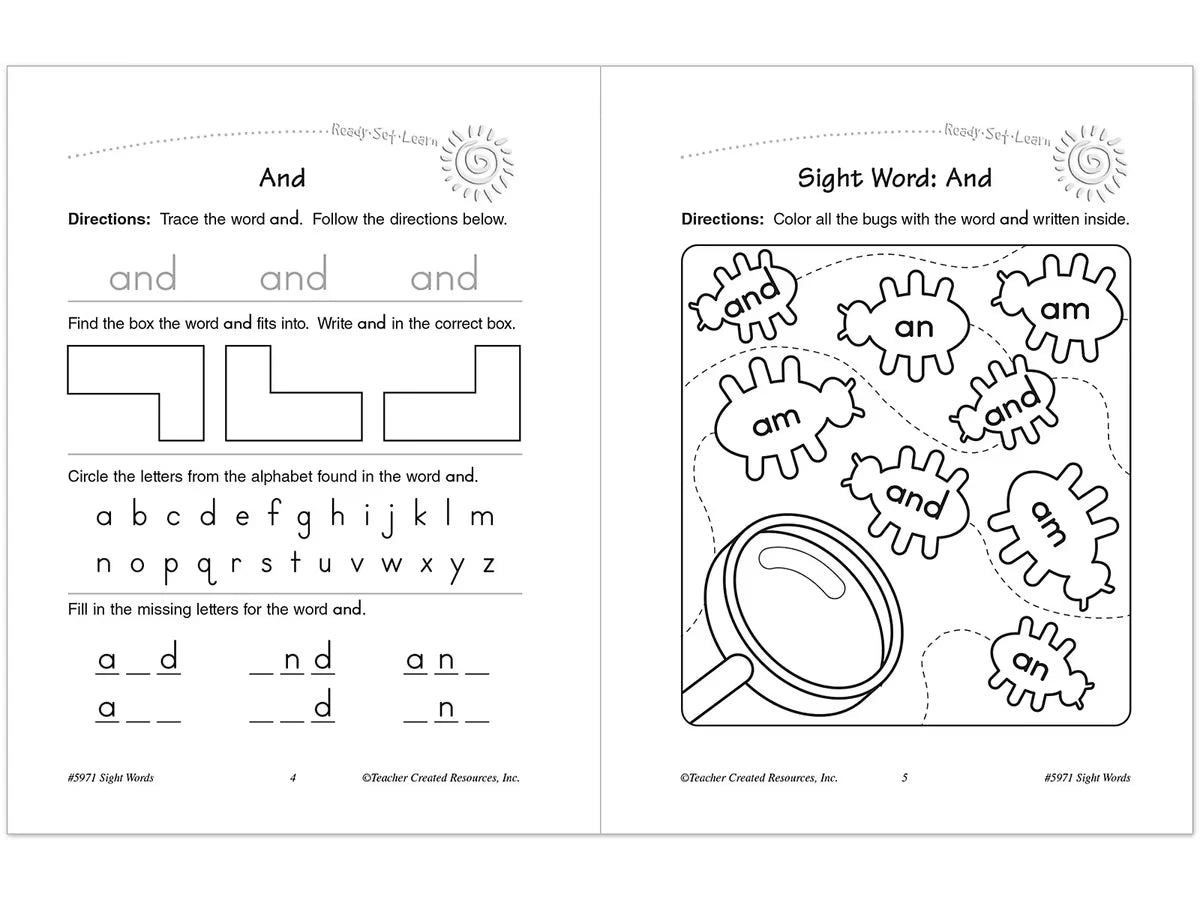 Sight-Words Workbook - US 8906